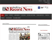 Tablet Screenshot of mtayrnews.com